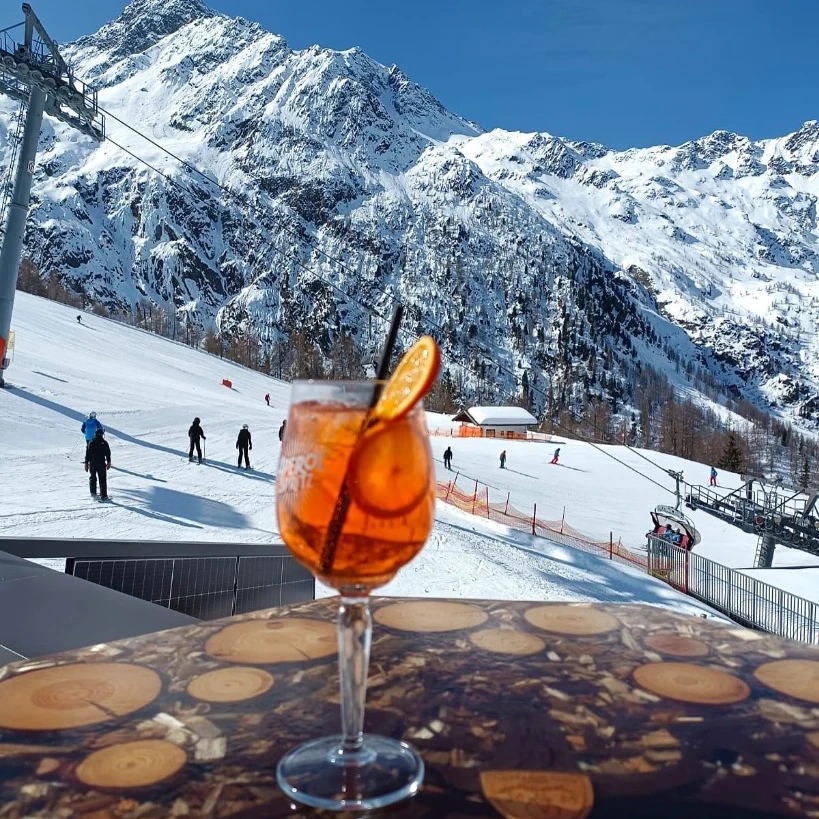 Aperol Spritz auf der Piste