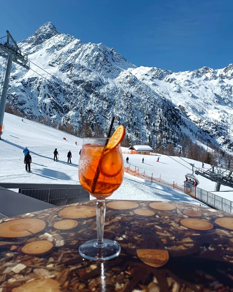 Aperol Spritz auf der Piste