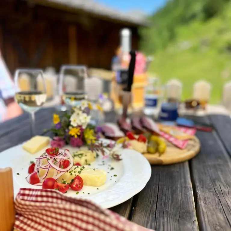 Almjause mit Aussicht