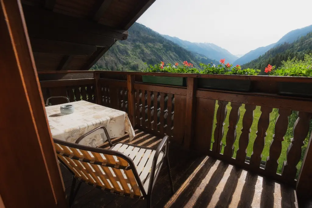Balkon mit Blick ins Defereggental