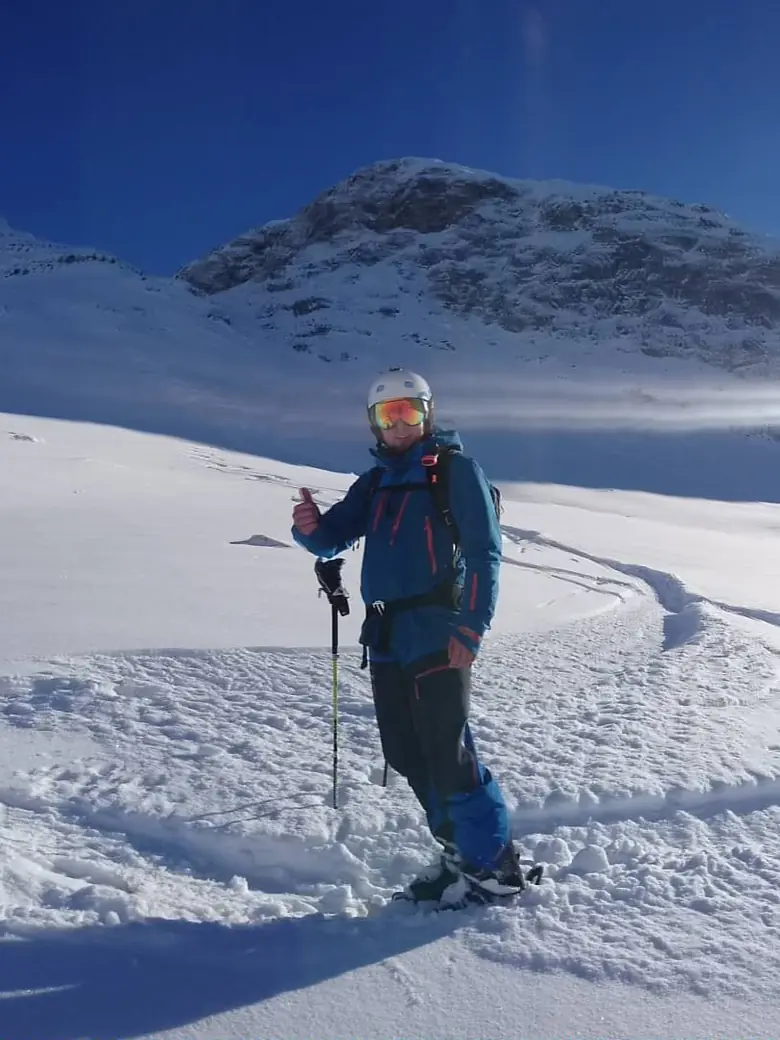 Skilehrer Mark Kleinlercher im Skigebiet Brunnalm in St. Jakob im Defereggental